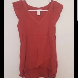 Red Shortsleeved Blouse